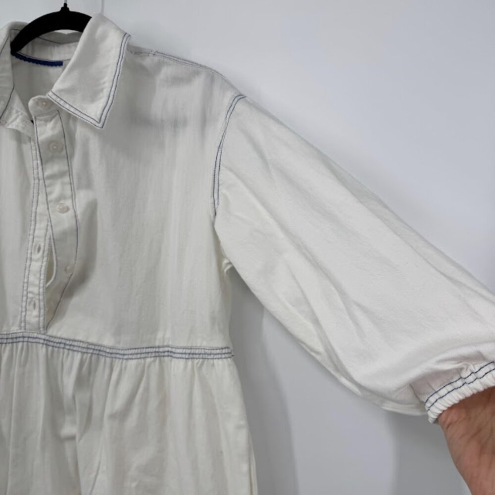 Maeve The Bettina Denim Tiered Mini Shirt Dress Size XS - Picture 7 of 14